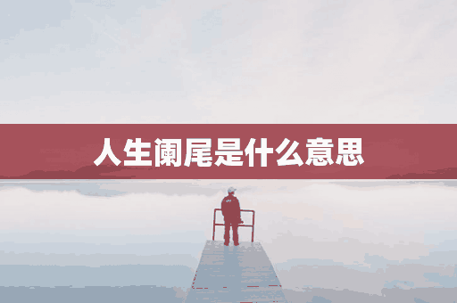 人生阑尾是什么意思(人生阑珊是什么意思)